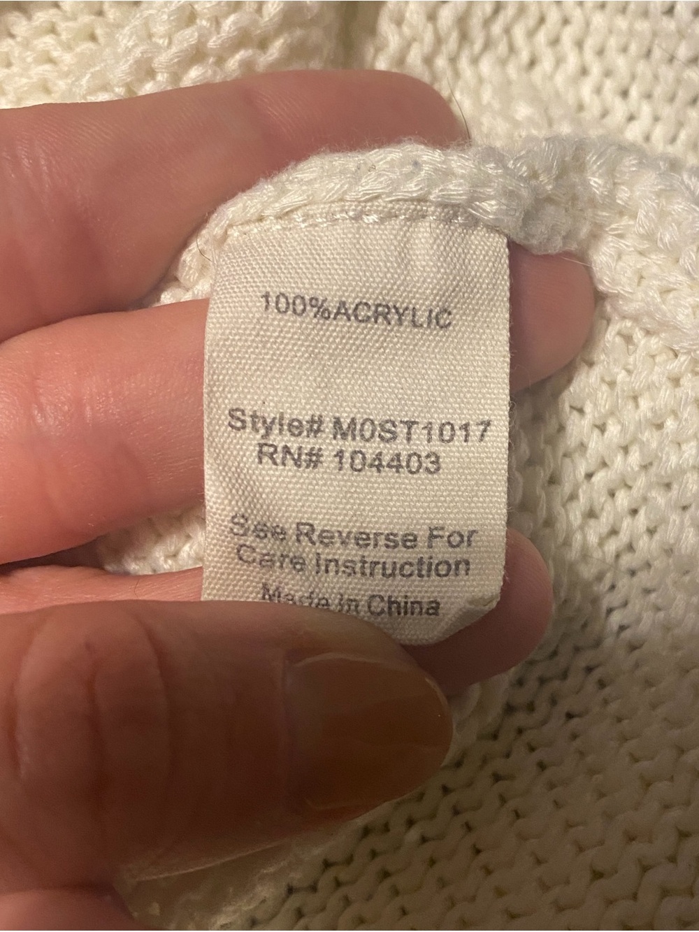 White Sweater Tank - Picture 4 of 4
